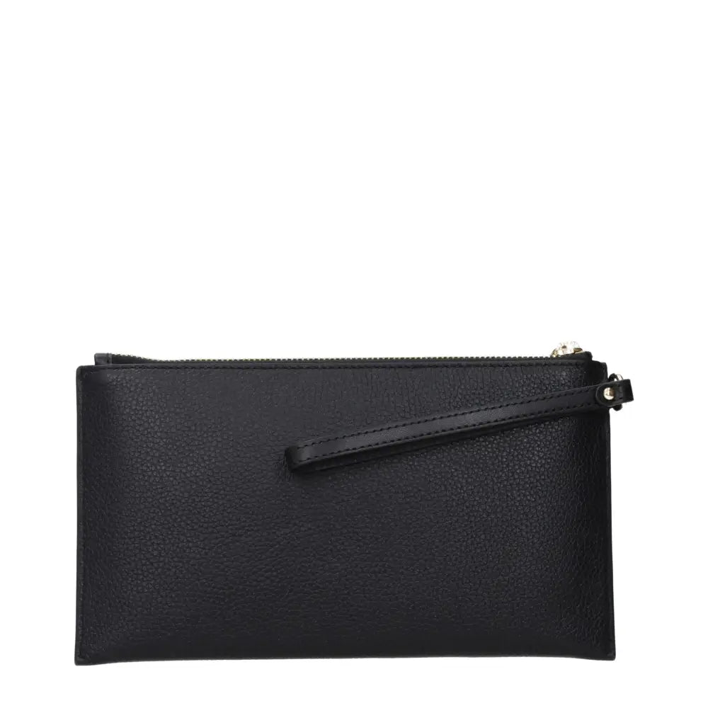 Michael Kors Black Leather Clutch Bags
