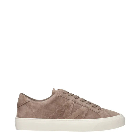 Tan suede low-top sneaker fra Moncler, spar 30-70% på originale brands