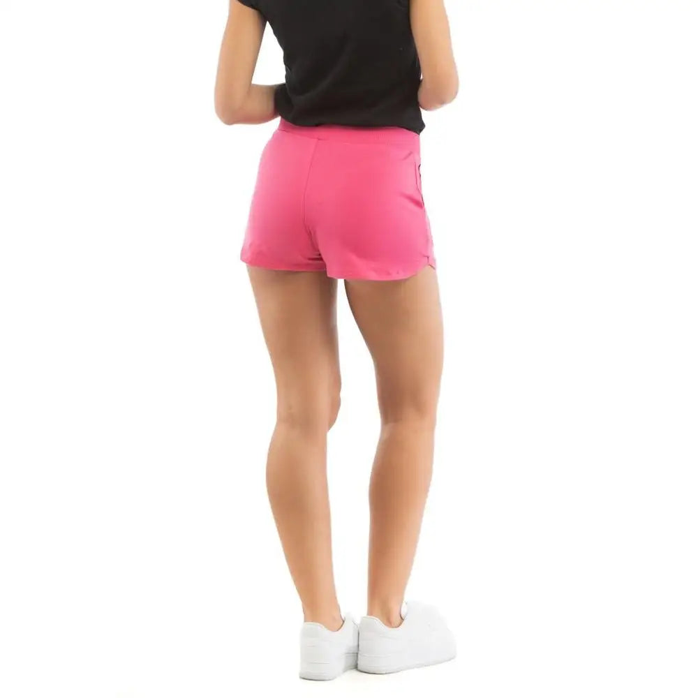 Moschino fuchsia cotton shorts in bright pink with sleek design and side pockets