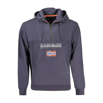 Napapijri høj kvalitet hoodie med norsk flag og orange for, 100% original