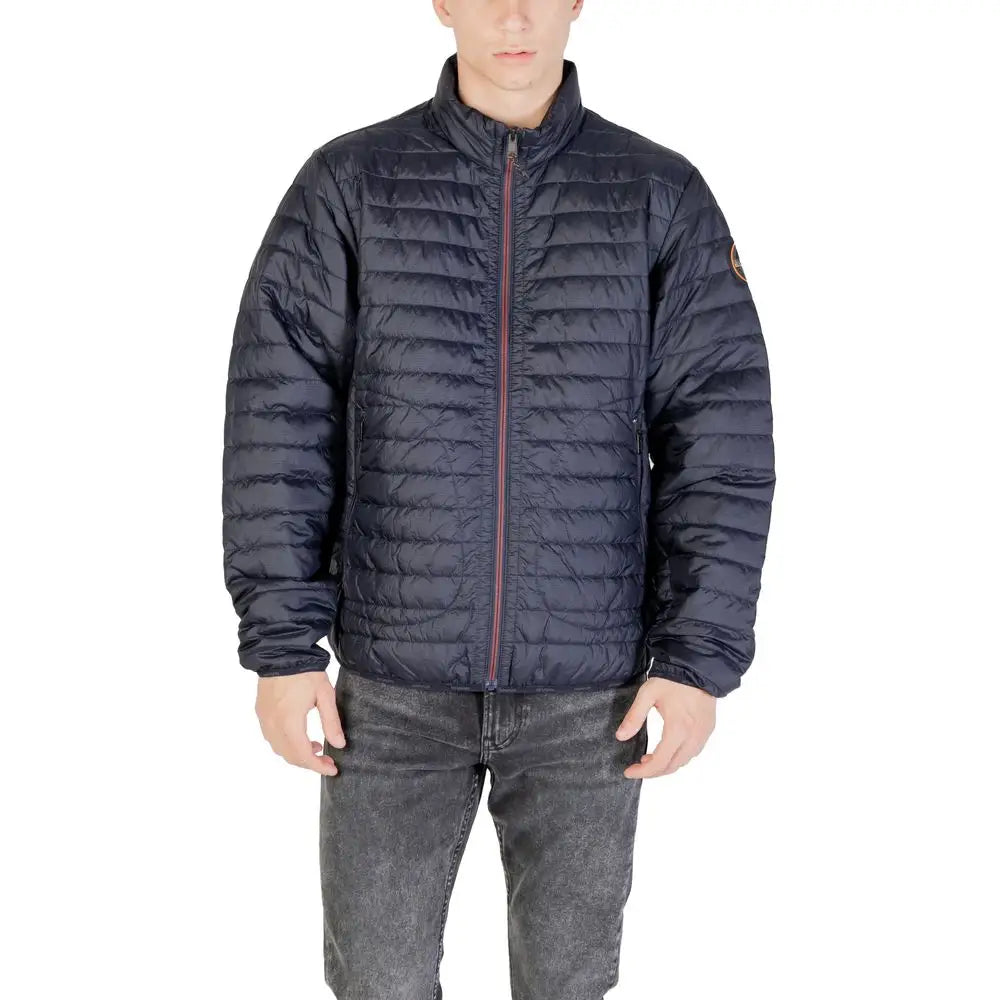 Napapijri Blue Polyamide Jackets & Coat