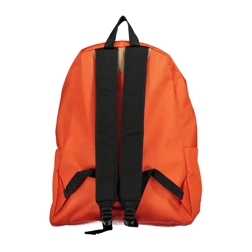 Napapijri orange backpack, 100% originale brands fra outlet mærkevarer