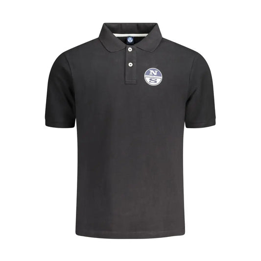 Sort sorte polo shirt fra North Sails i sort bomuld med hvid logo