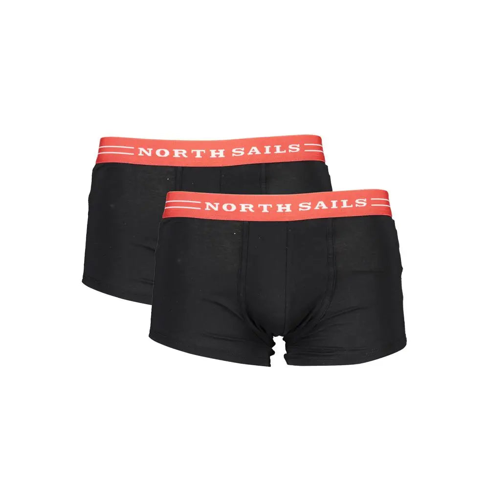 North Sails Black Cotton Underwear - S - Boxershorts