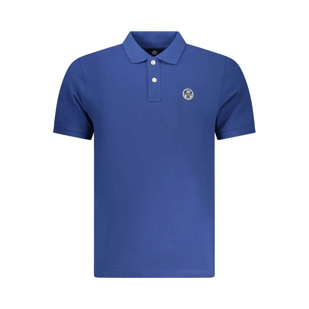 Royal blå North Sails Blu Cotton herrepolo med logo