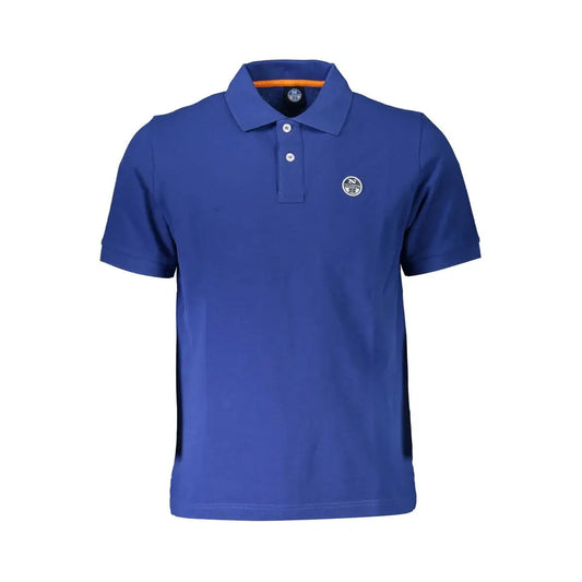 North Sails Blue Cotton Men Polo Shirt - M - Polo Shirts