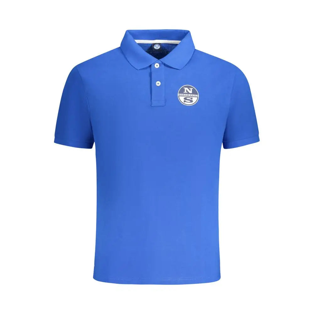 North Sails Blue Cotton Men Polo Shirt - Polo Shirts