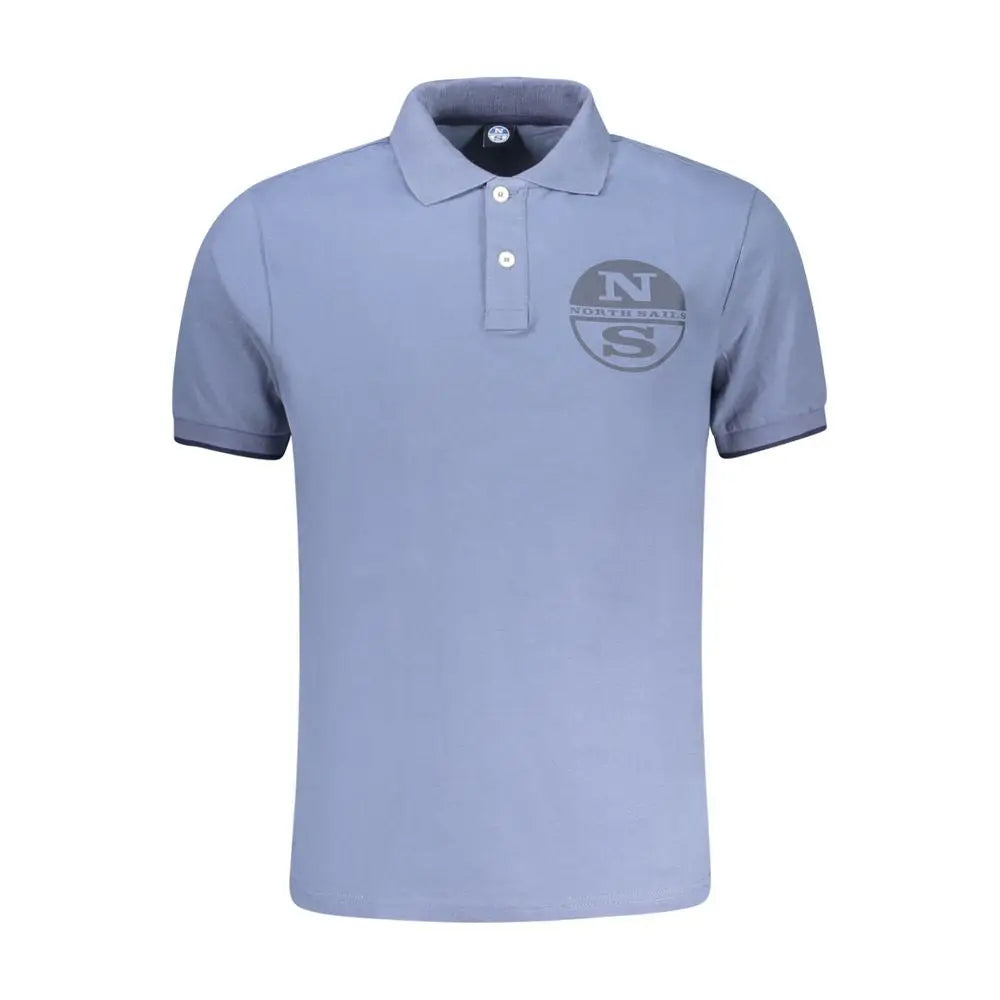 North Sails Blue Cotton Men Polo Shirt - Polo Shirts