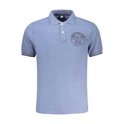 North Sails Blue Cotton Men Polo Shirt - Polo Shirts