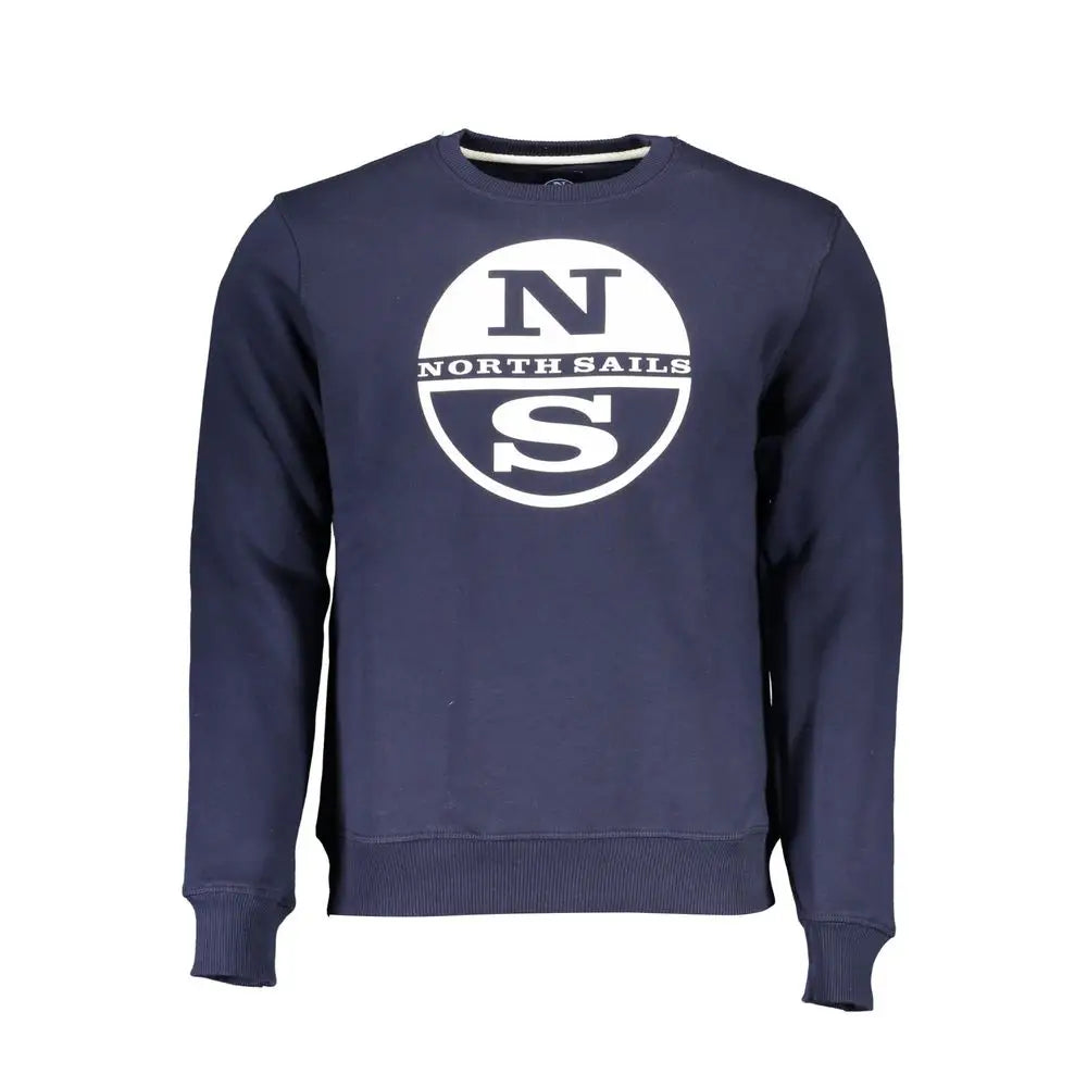 North Sails Blue Cotton Men Sweater - Sweaters