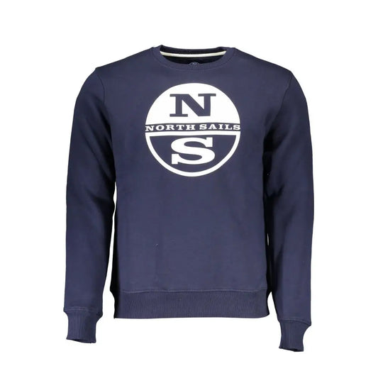 North Sails Blue Cotton Men Sweater - Sweaters