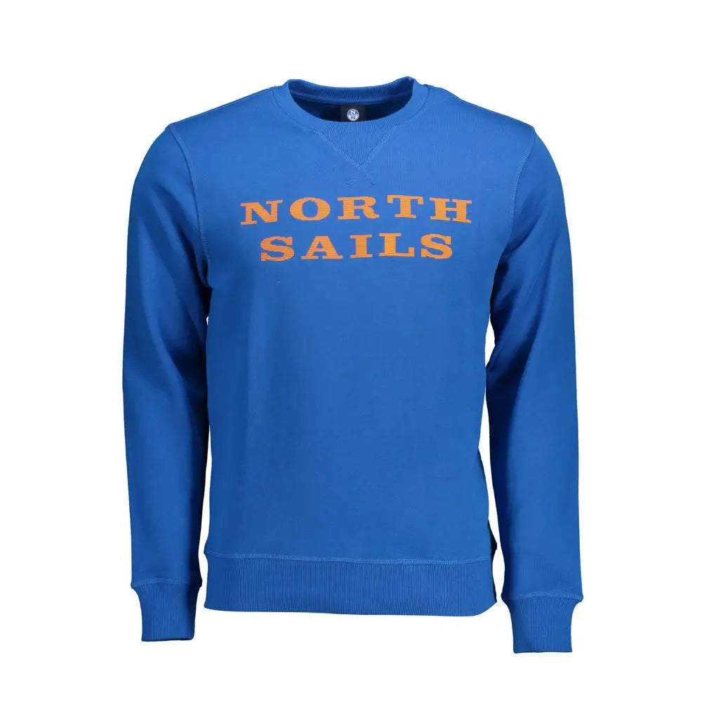 North Sails Blue Cotton Men Sweater - Sweaters