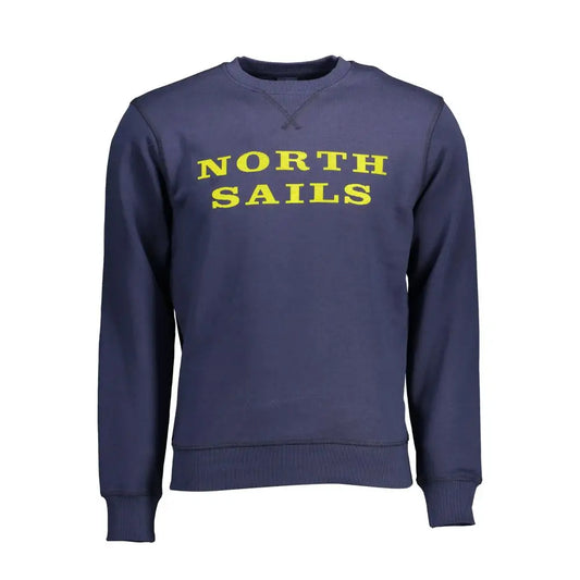 North Sails Blue Cotton Men’s Sweatshirt - Sweatshirts