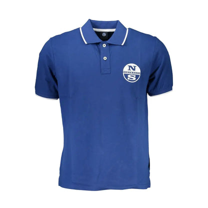 North Sails Blue Cotton Polo Shirt - Polo Shirts