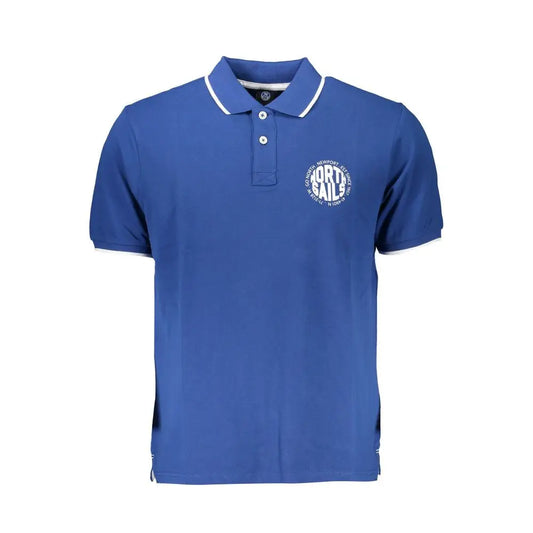 North Sails Blue Cotton Polo Shirt - Polo Shirts