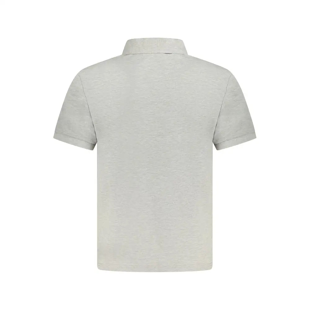 North Sails Gray Cotton Men Polo Shirt - Polo Shirts