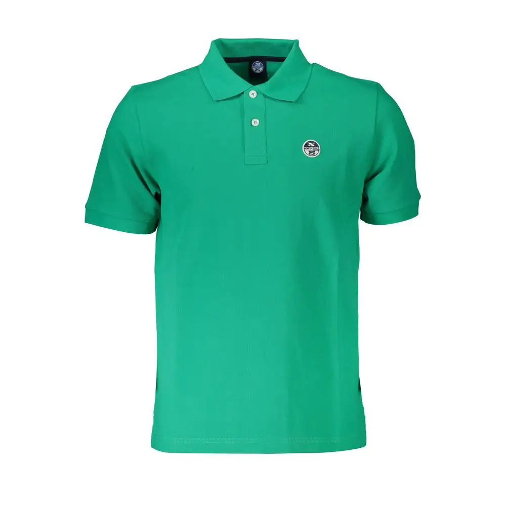 North Sails Green Cotton Polo Shirt - M - Polo Shirts