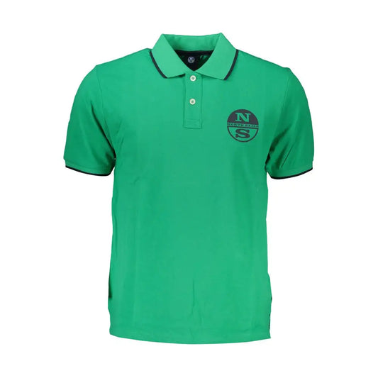North Sails Green Cotton Polo Shirt - Polo Shirts