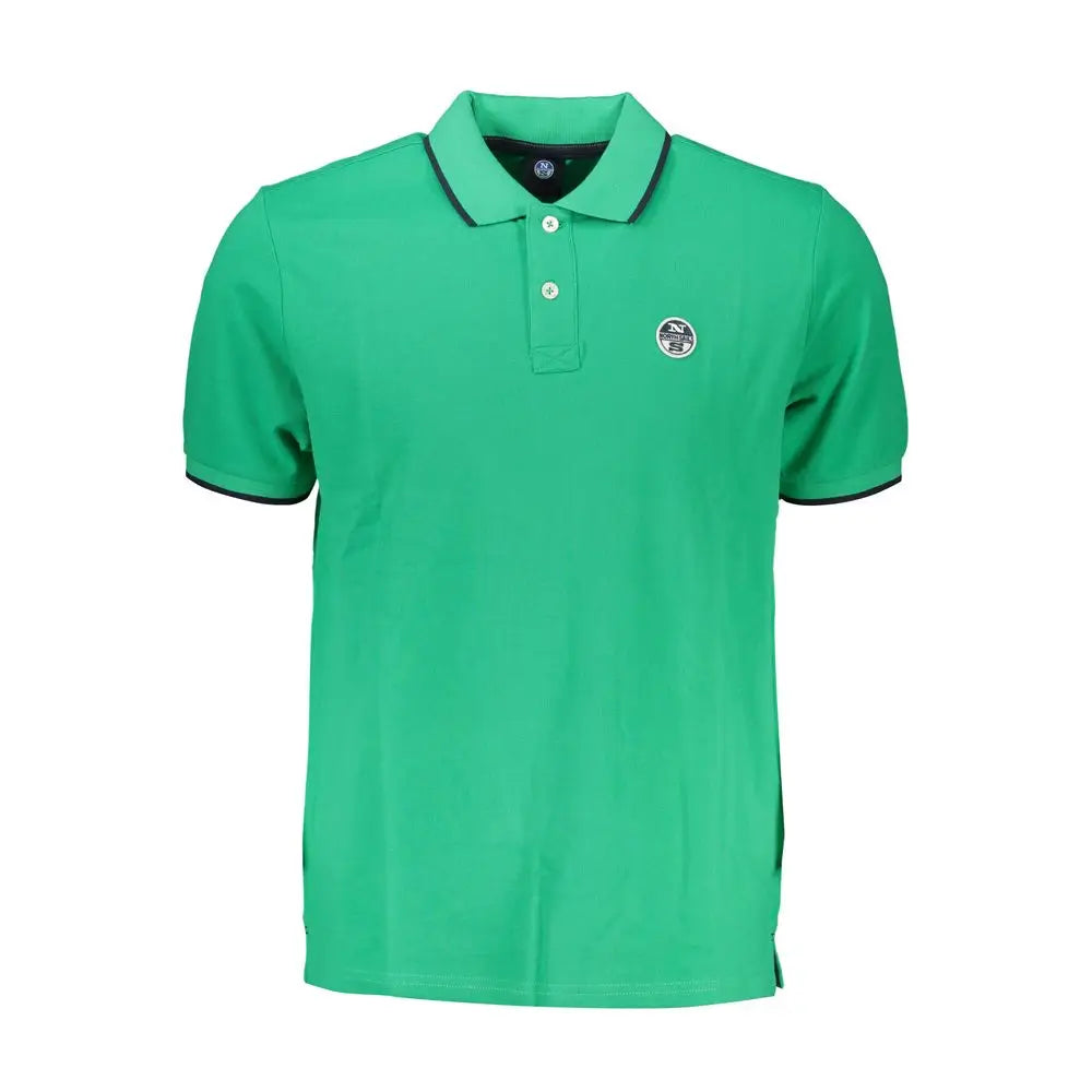North Sails Green Cotton Polo Shirt - Polo Shirts
