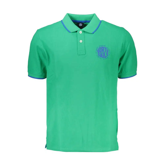 North Sails Green Cotton Polo Shirt - Polo Shirts