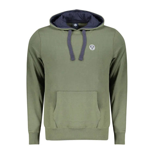 North sails grønne sweatshirt med navy inderside og logo