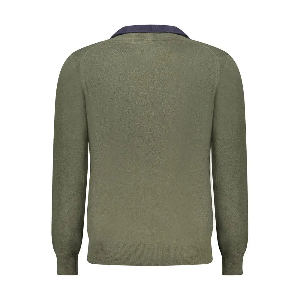 North Sails Green Wool Men Sweater - Sweaters