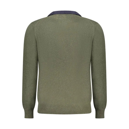 North Sails Green Wool Men Sweater - Sweaters