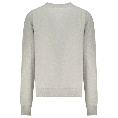 Blød lys grå strikket North Sails Grigio Cotton kvinders sweatshirt