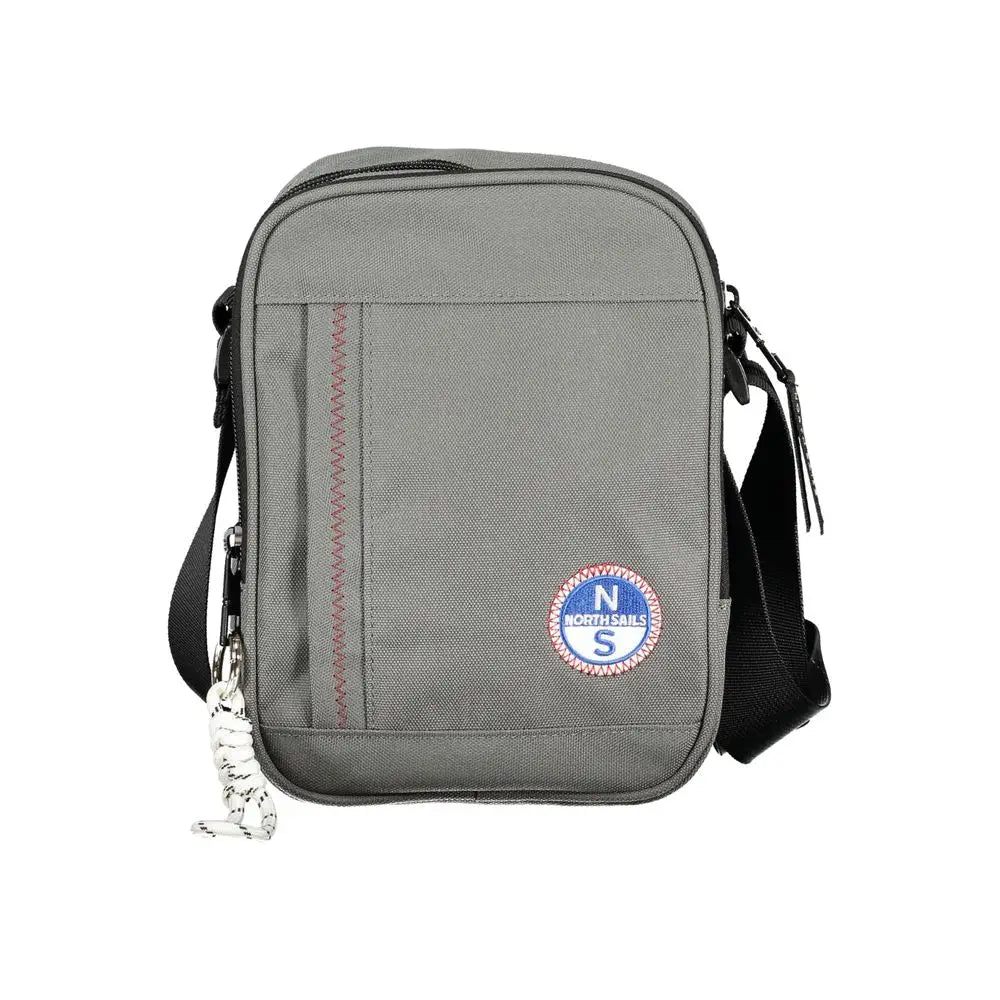 North Sails Grigio Polyester Man Shoulder Bag - Skuldertasker