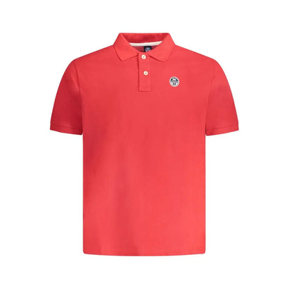 North Sails rød høj kvalitet bomuld herre polo shirt
