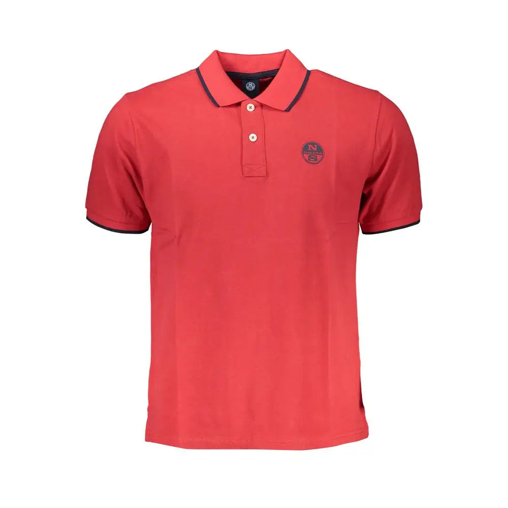 North Sails Red Cotton Polo Shirt - S - Polo Shirts