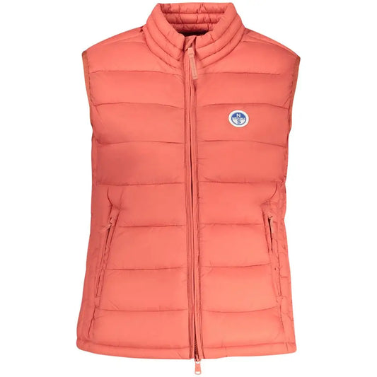 Coral North Sails Rosso polyester kvindelig puffer vest med quiltet design