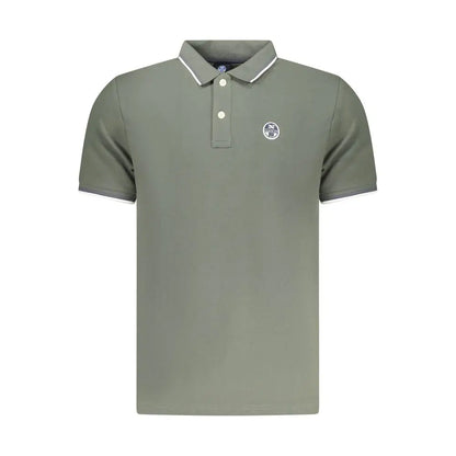 North Sails Verde Cotton Men Polo i olivengrøn med hvid trim