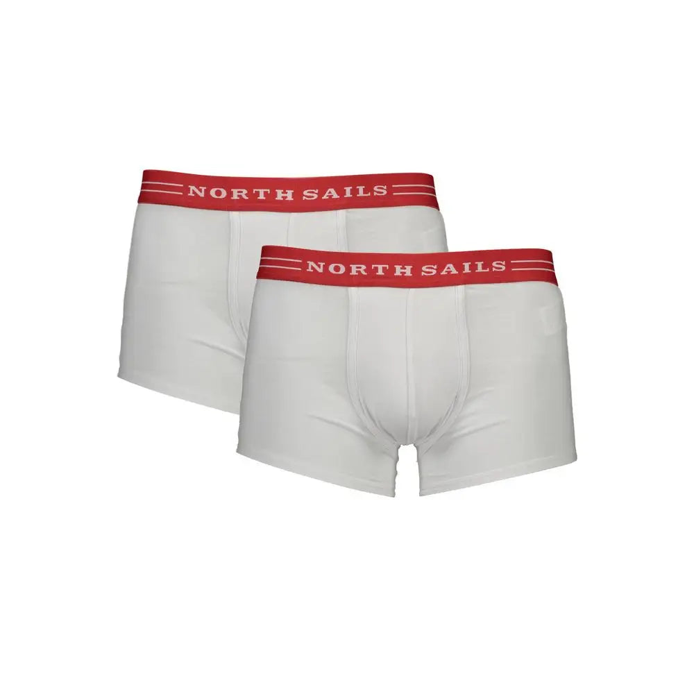 North Sails White Cotton Men Boxer - S - Boxershorts