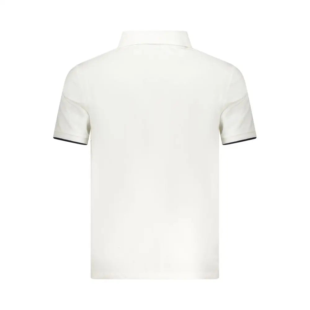Hvid North Sails bomuld herre polo shirt med sort trim