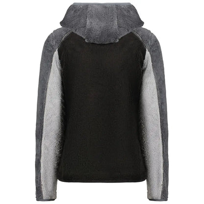 Sort sort polyester outlet mærkevarer 100% originale brands fleece hoodie med plush indvendig foring
