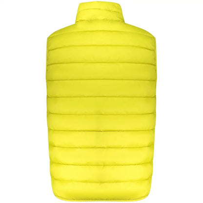 Lys gul poliammide herrevest Norway 1963 Giallo med høj krave