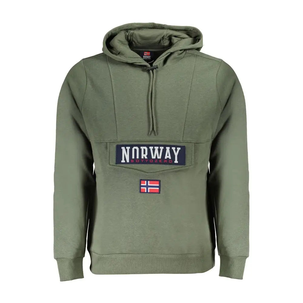 Tidløs klassiker: Verde cotton herresweatshirten med Norge 1963 patch