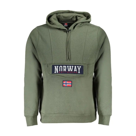Tidløs klassiker: Verde cotton herresweatshirten med Norge 1963 patch