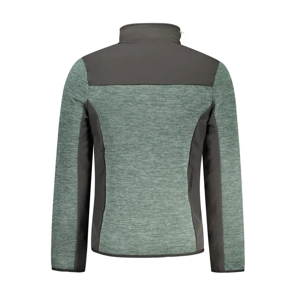 Mænds Norway 1963 verde polyester jakke i olivegrøn med høj krave