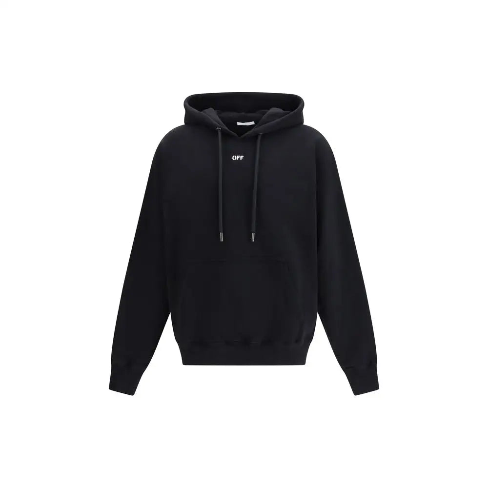 Sort Off-White sort sort hoodie i sort med minimalistisk design