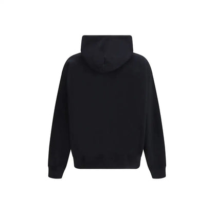 Elegant Off-White black cotton sweatshirt with minimalist design