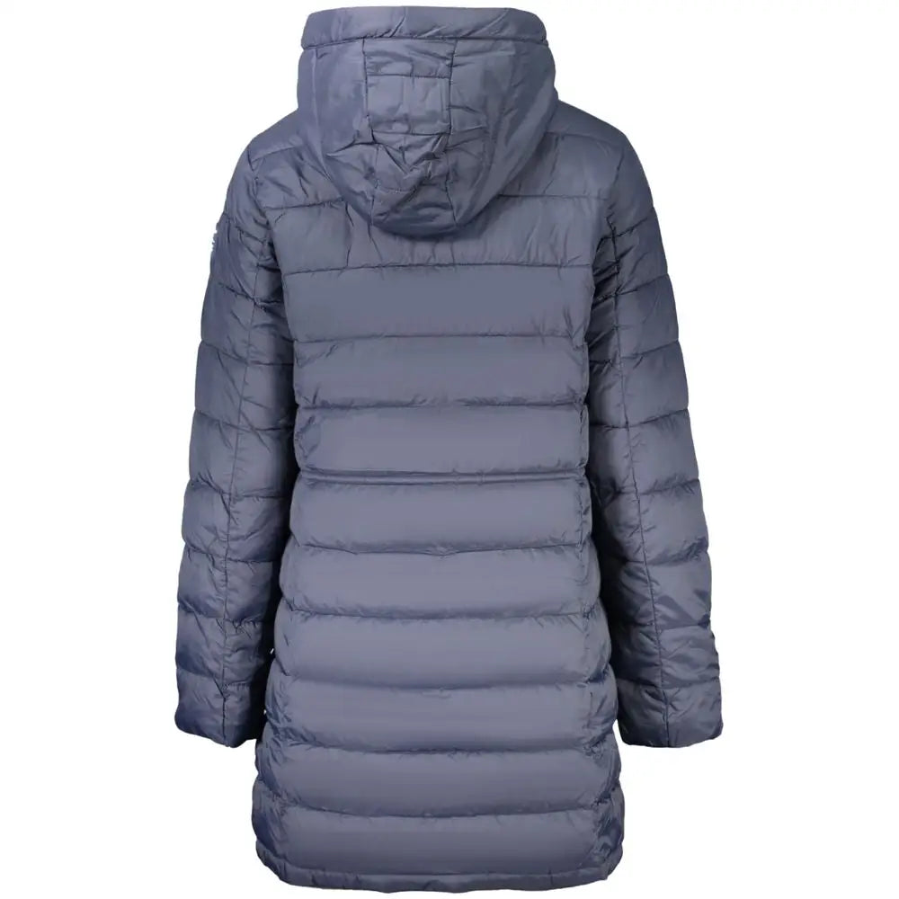 Sleek mørkegrå vatteret puffer jakke fra Pepe Jeans Blue polyamid