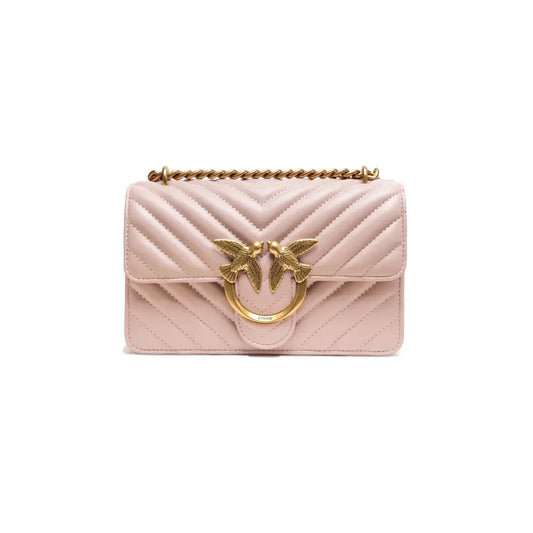 PINKO Powder Pink Love One Mini Shoulder Bag