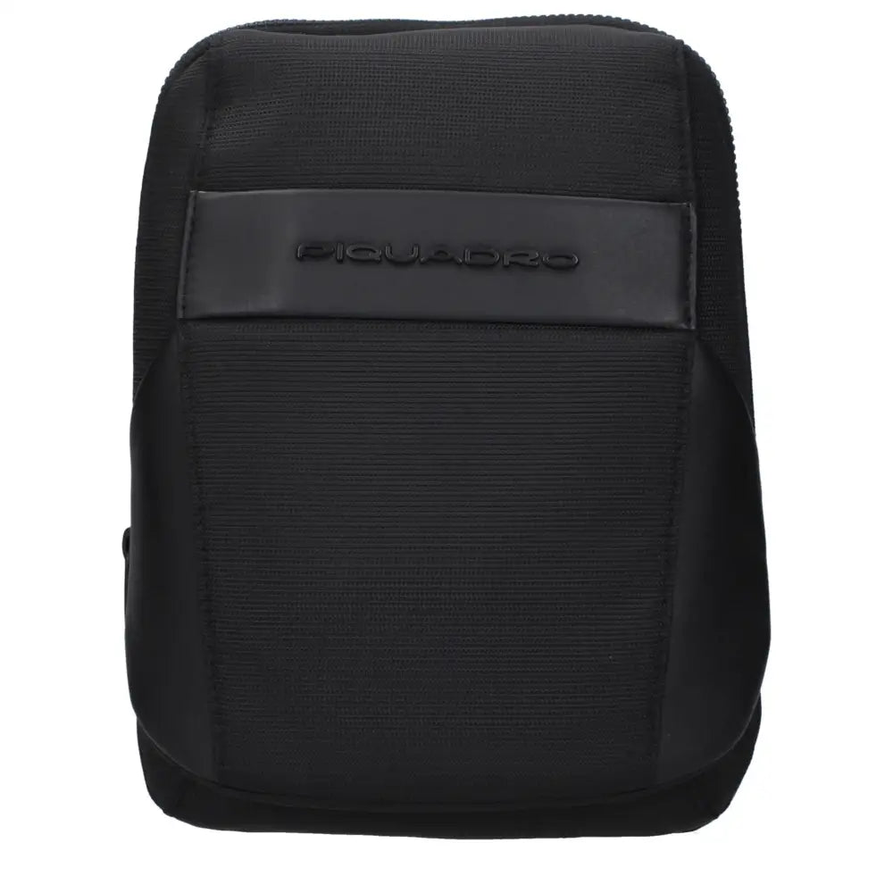 Piquadro Black Fabric Crossbody Bags