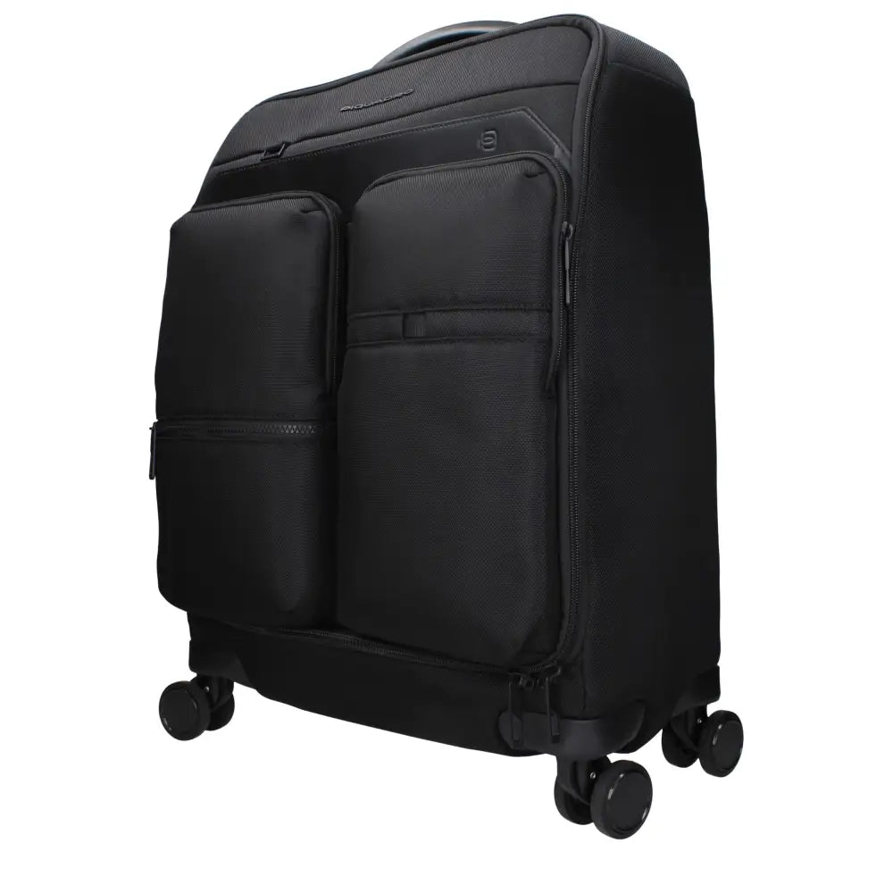 Piquadro Black Fabric Luggage And Travel