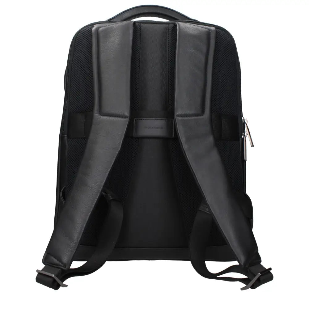 Piquadro Black Leather Backpacks