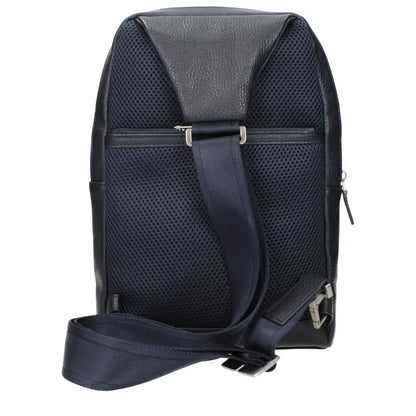Piquadro Blue Leather Crossbody Bags