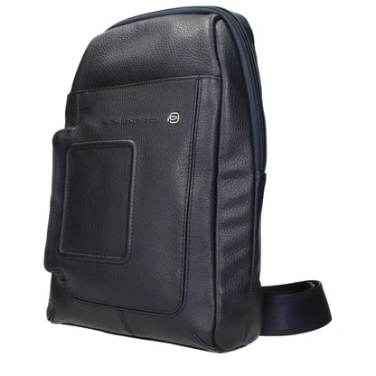 Piquadro Blue Leather Crossbody Bags