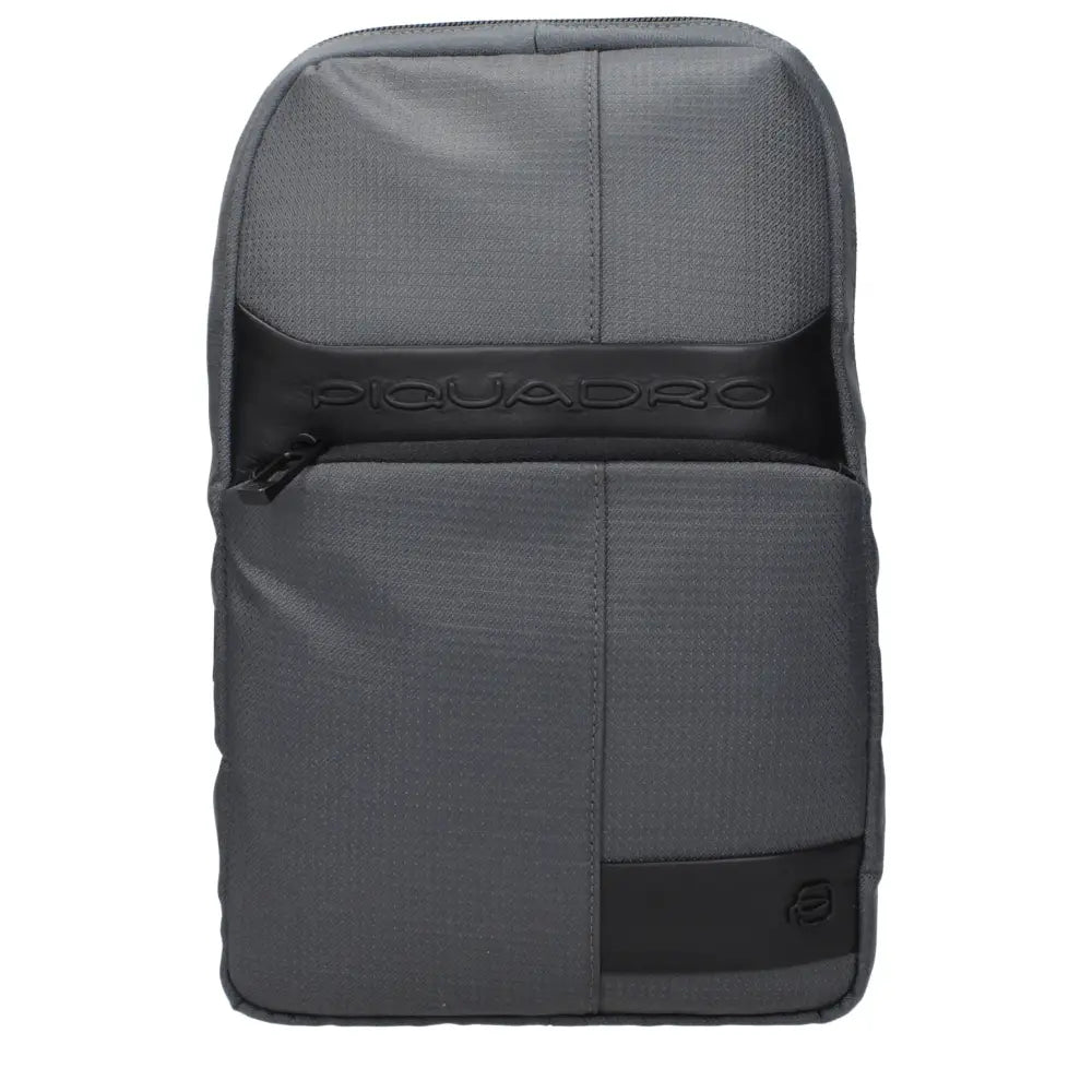 Piquadro Gray Fabric Crossbody Bags